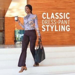 Betabrand Dress Pant Yoga Pants Auburn Sz L Long